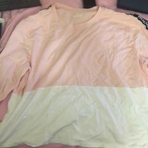 Pink & white hollister shirt